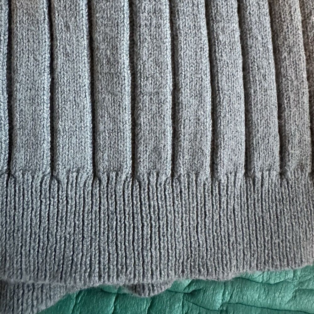 Vintage FOREVER 21 Ribbed Knit Rayon Flared Leggings M Teal Blue Pull On Y2K EUC - Picture 12 of 15